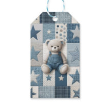 Denim Patchwork Bear Napkins