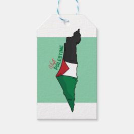 Etiqueta Para Presente Dentro da Palestina no mapa, Visite a Palestina
