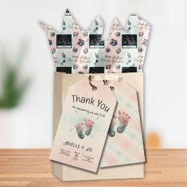 Etiqueta Para Presente "Descubra Quem" Chás de Bebê com Revelação do Sexo