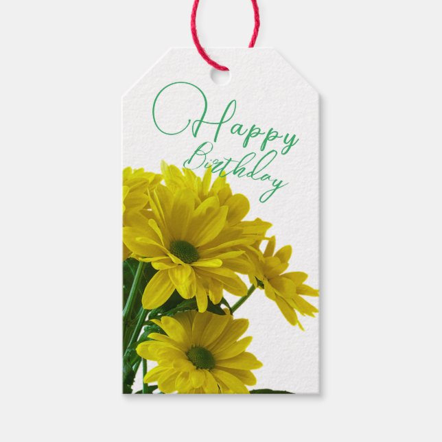 Etiqueta Para Presente Desejos de Aniversário (Frente)