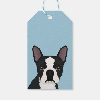 Etiqueta Para Presente desenho animado boston terrier