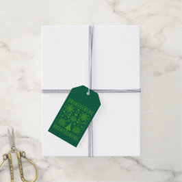 Etiqueta Para Presente Desenho de Amostras com Cruz de Natal para Amantes