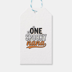 Etiqueta Para Presente Desenho de Camisa Vintage de Fantasma de Halloween