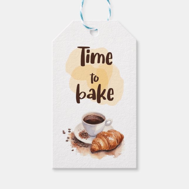 Etiqueta Para Presente design de bolo doce (Frente)