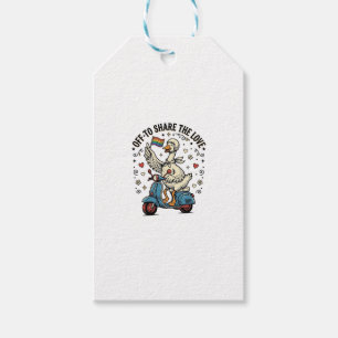 Etiqueta Para Presente Design de Camisa Vintage Amor de Patinete Funny Go
