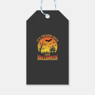 Etiqueta Para Presente Design de Castelo Assombrado de Halloween que os M