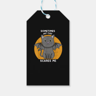 Etiqueta Para Presente Design De Halloween De Gato Engraçado Para Gato Lo