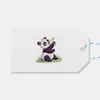 Etiqueta Para Presente Design de panda giro