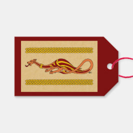 Etiqueta Para Presente Design do Dragão Medieval 2015