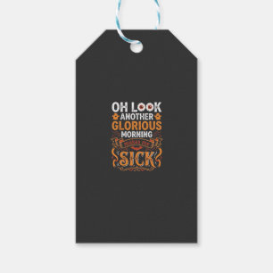 Etiqueta Para Presente Design Glorioso de Halloween Me Faz Ficar Doente_1