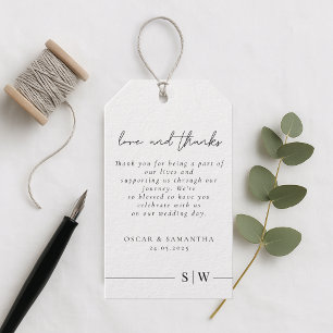 Etiqueta Para Presente Design Minimalista Casamento Elegante e Moderno