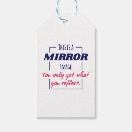 Etiqueta Para Presente Design Motivacional de Mentalidade de Reflexo no E