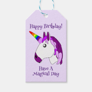 Etiqueta Para Presente Design Unicorn personalizado