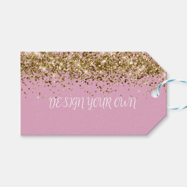 Etiqueta Para Presente Design Your Own Party (Frente (horizontal))
