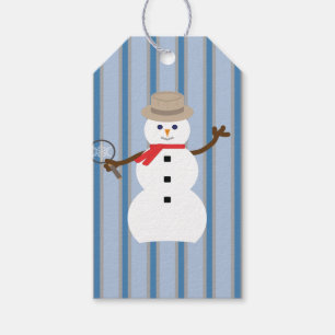 Etiqueta Para Presente Detetive Snowman, divertido e Rico