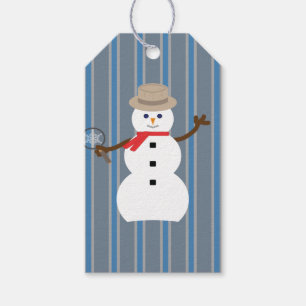 Etiqueta Para Presente Detetive Snowman, divertido e Rico