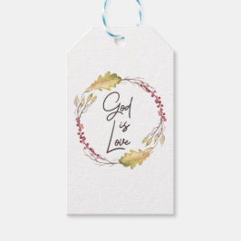 Etiqueta Para Presente Deus é o amor - espiritual e religioso