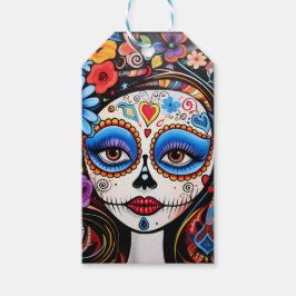 Etiqueta Para Presente Dia de Muertos ☠️ La Calavera Catrina