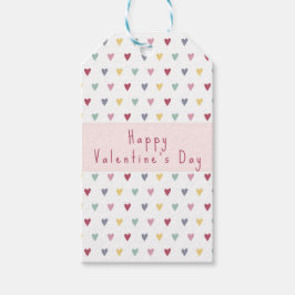 Etiqueta Para Presente Dia do NAMORADOS de Corações, simples e personaliz