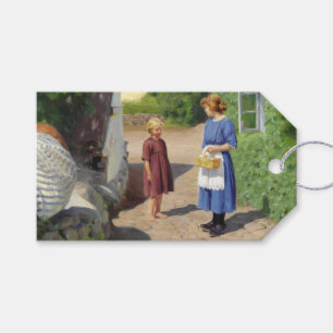 Etiqueta Para Presente Dia do Verão na Dinamarca (por H.A. Brendekilde)