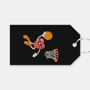 Etiqueta Para Presente Dia dos Namorados Coração Afundando Basquete Fofo