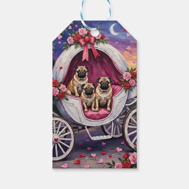 Etiqueta Para Presente Dia dos Namorados Pug (Frente)