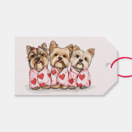 Etiqueta Para Presente Dia dos Namorados Yorkshire Terrier Cães