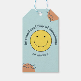 Etiqueta Para Presente Dia Internacional da Felicidade