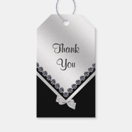 Etiqueta Para Presente Diamantes Sparkassados e Chá de panela Arco Silver