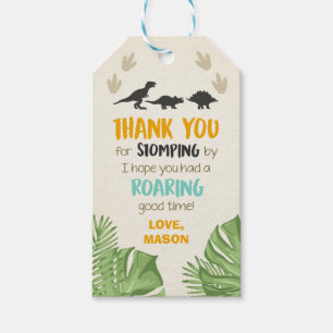 Etiqueta Para Presente Dinossaur Favor Tags Dinossaur Festa de aniversár