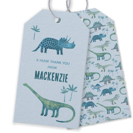 Etiqueta Para Presente Dinossauro Personalizado Obrigado