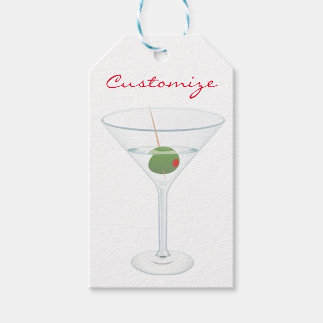 Etiqueta Para Presente Dirty Olive Martini Thunder_Cove (Frente)