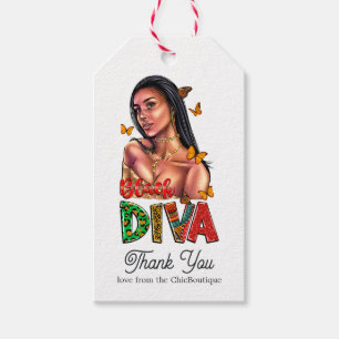 Etiqueta Para Presente Divã afro-americana chic