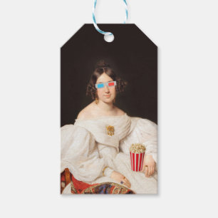 Etiqueta Para Presente Diva de pop com óculos 3D