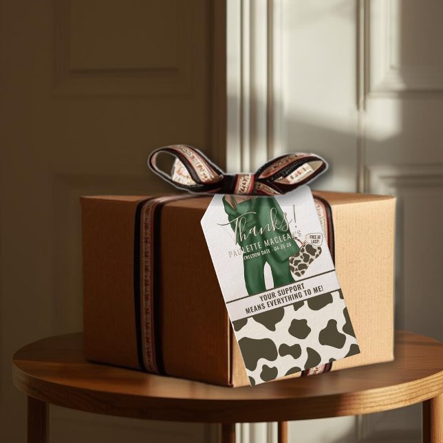 Etiqueta Para Presente Divorce Thank You (Criador carregado)