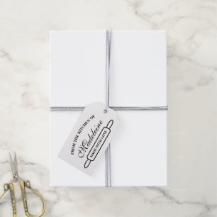 Etiqueta Para Presente Do kitchen de, feito com amor elegante