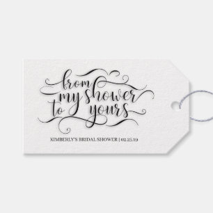 Etiqueta Para Presente Do Meu Chuveiro Para o Seu - Chuveiro de Noiva
