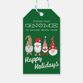 Etiqueta Para Presente Do nosso genoma para o seu com amor de feriado