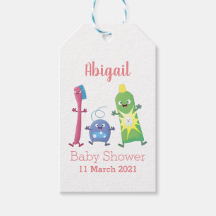 Etiqueta Para Presente Dobra de dente de pasta de dente de dente de pasta