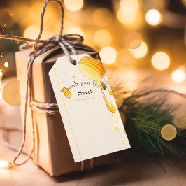 Etiqueta Para Presente Doce como chá de fraldas de abelhas