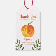 Doce Como Chá de fraldas De Pêssego Obrigado