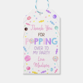 Etiqueta Para Presente Doce Compra Aniversário do Lollipop Candy Obrigado