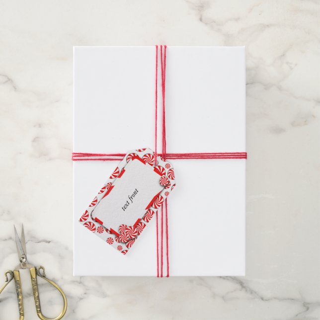Etiqueta Para Presente Doce de Hortelã Natal (Com cordão)