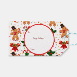 Etiqueta Para Presente Doce de Natal de Gengibre Fita