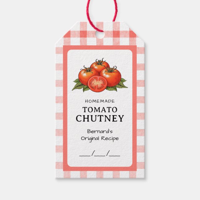 Etiqueta Para Presente Doce de Tomate (Frente)