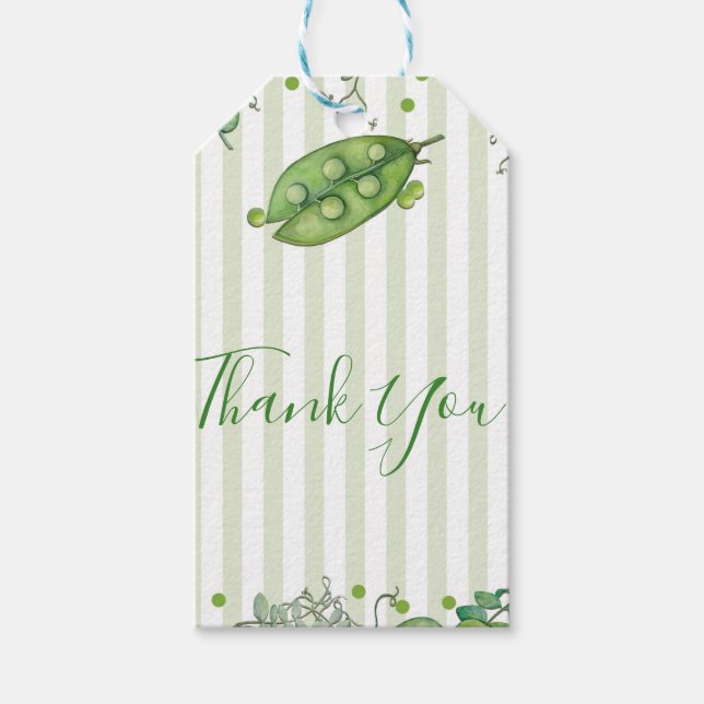 Etiqueta Para Presente Doce Ervilha Verde Caprichoso Bolinhas Baby Shower (Frente)