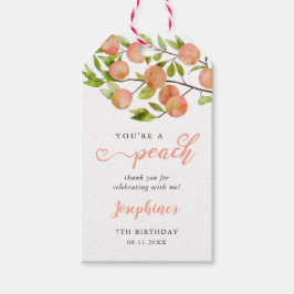 Etiqueta Para Presente Doce Festa de aniversário De Pêssego
