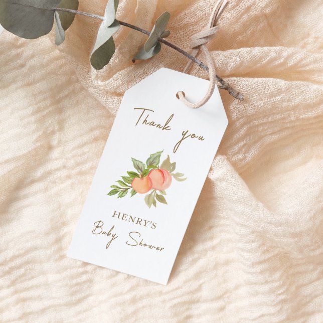 Etiqueta Para Presente Doce Fruta De Pêssego, Obrigado (Criador carregado)