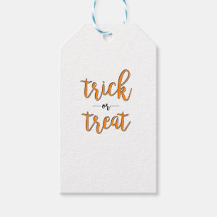 Etiqueta Para Presente doce ou travessa halloween laranja preto simples