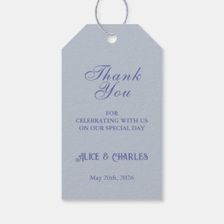 Etiqueta Para Presente Doce Pea Floral Blue Obrigado Casamento